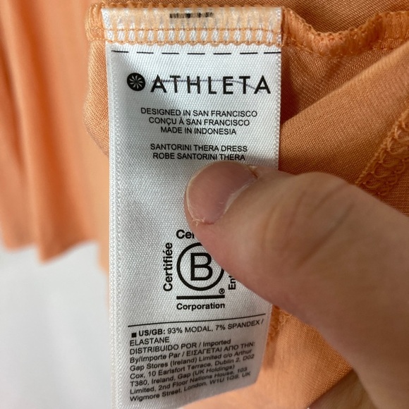 Athleta | Creamsicle Orange Santorini Thera Dress NEW - Picture 4 of 5